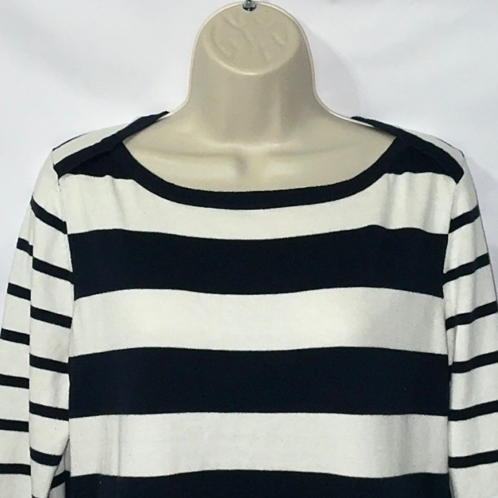 Tommy Hilfiger Navy Blue/White Striped Seater, Large